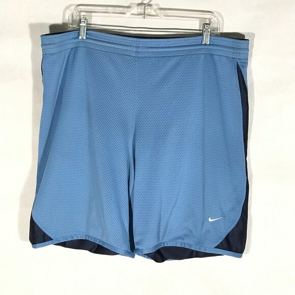 Nike Reversible Mens Athletic Basketball Workout Multicolor Baby Blue Shorts - Picture 1 of 14